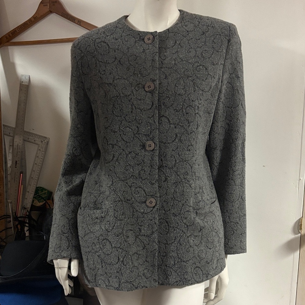 Andrea Viccaro Gray Jacket Small